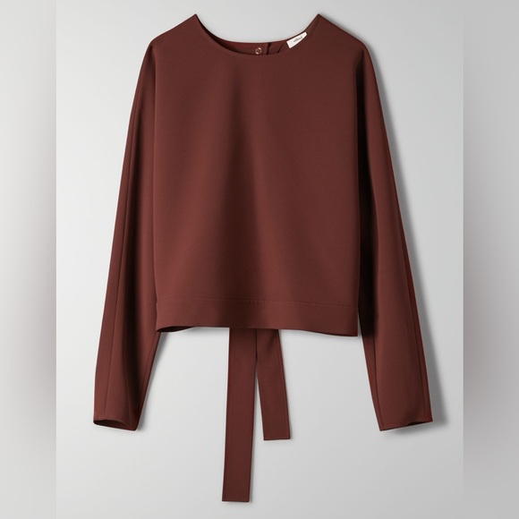 Wilfred Laon Blouse in Deep Red, Size M - Picture 1 of 5